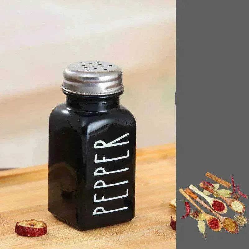 Barbecue Sprinkler Bottle Salt And Pepper Shaker Seasoning Bottle Square Glass Bottle - www.Shopthatapp.com