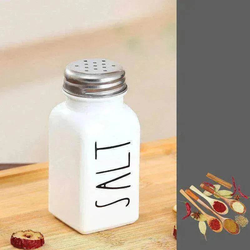 Barbecue Sprinkler Bottle Salt And Pepper Shaker Seasoning Bottle Square Glass Bottle - www.Shopthatapp.com