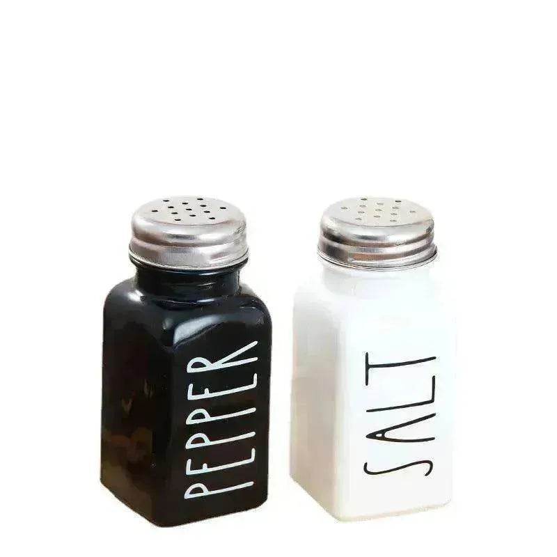Barbecue Sprinkler Bottle Salt And Pepper Shaker Seasoning Bottle Square Glass Bottle - www.Shopthatapp.com