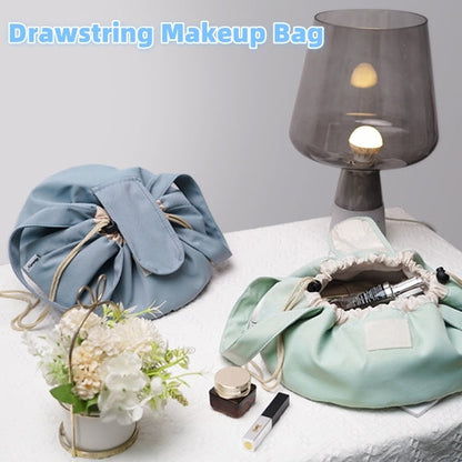 Barrel Drawstring Makeup Bag Large Capacity Women's Cosmetic Bag Toiletries Organizer Pouch Lady Travel Storage Case - www.Shopthatapp.com