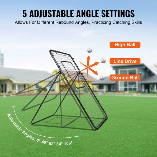 Baseball And Softball Rebounder Net 4x6 Ft PitchBack Adjustable Angles - www.Shopthatapp.com #