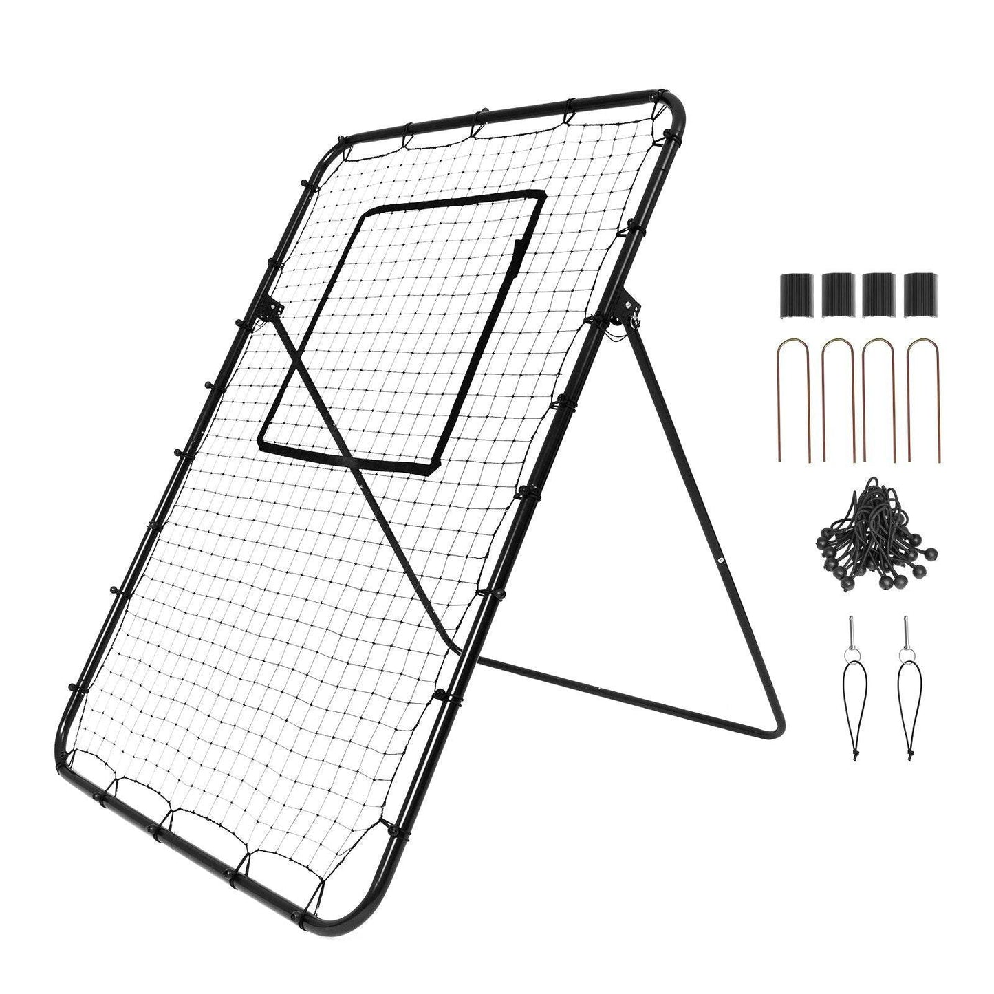 Baseball And Softball Rebounder Net 4x6 Ft PitchBack Adjustable Angles - www.Shopthatapp.com #