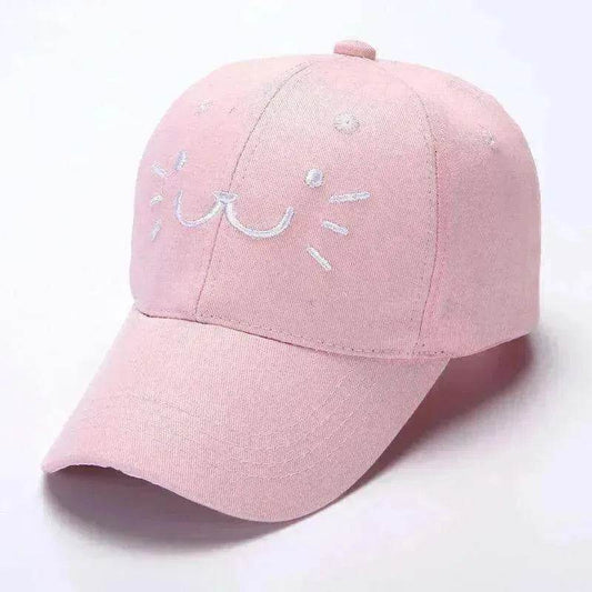 Baseball Korean Sunscreen Cute Kitten Cap - www.Shopthatapp.com #