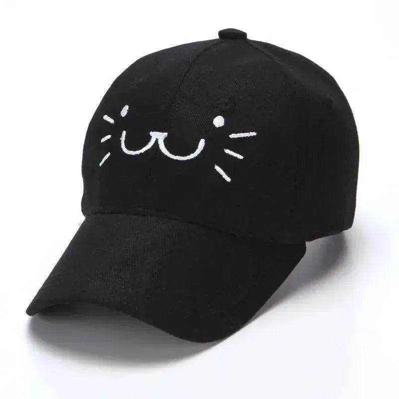 Baseball Korean Sunscreen Cute Kitten Cap - www.Shopthatapp.com #