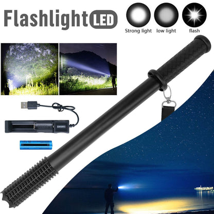 Baseball LED Flashlight Rechargeable Torch Spotlight Emergency Security Work Light 3 Lighting Modes 3500000LM - www.Shopthatapp.com #