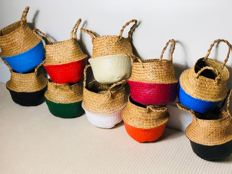 Colored Wicker Basket