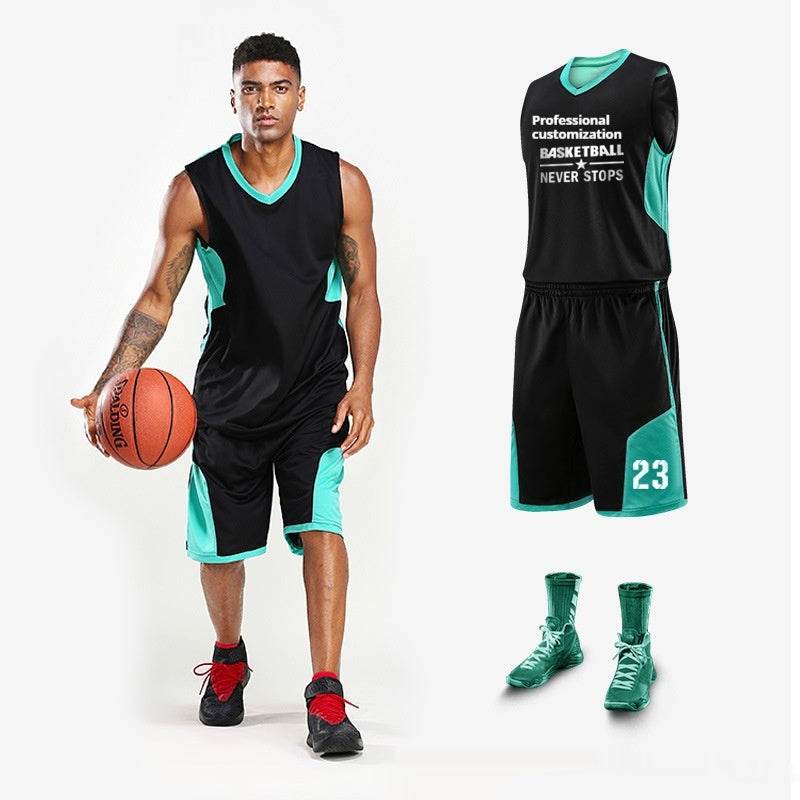 Basketball Outfit Team Training Competition Sports Uniform - www.Shopthatapp.com #