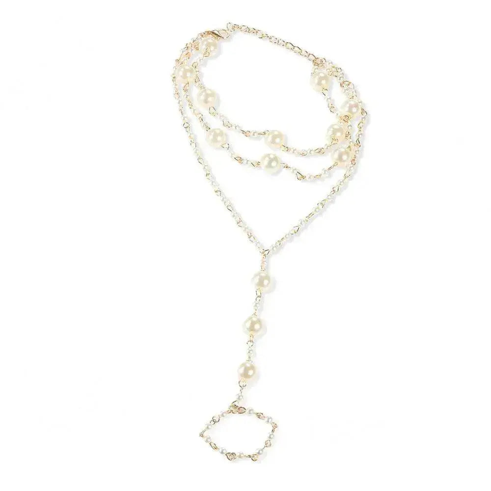 Beach Anklet Simple Multilayer Pearl Yoga - www.Shopthatapp.com