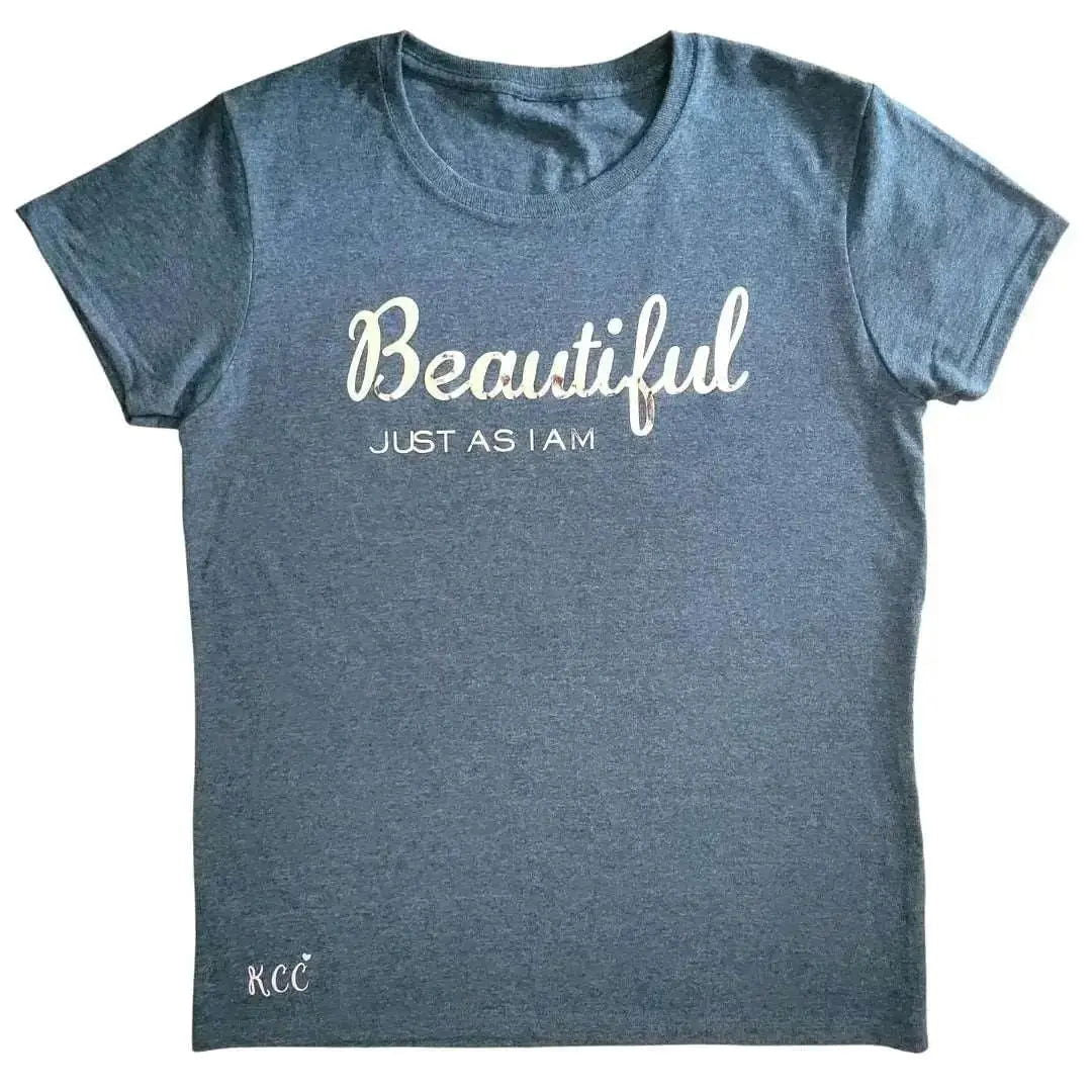 Beautiful Just As I Am (K.C.C)-T-shirts-www.Shopthatapp.com-Colours:Heather Grey-Sizes:3X-Large-MK Smith's Shop