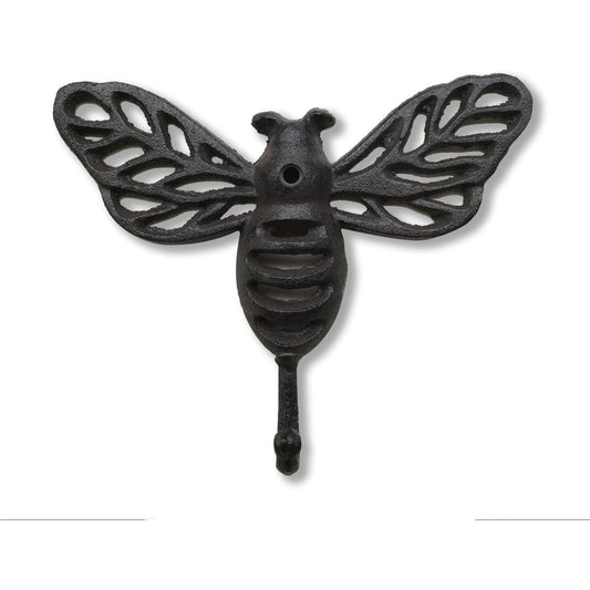 Bee Hook, Cast Iron, Brown-Home decor-www.Shopthatapp.com-iDekor8