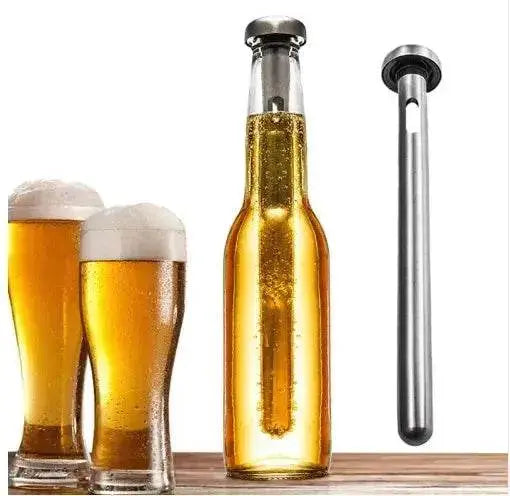 Beer Bottle Stainless Steel Cooler Stick - www.Shopthatapp.com