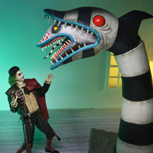 Beetlejuice Beetlejuice - 7" Scale Action Figure - Ultimate "Matador" Beetlejuice & Sandworm 2-pk - www.Shopthatapp.com #