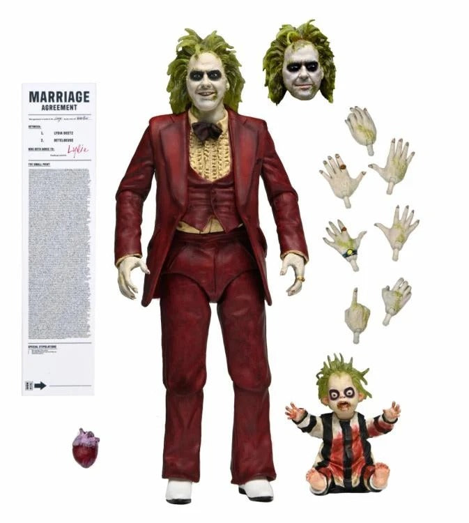 Beetlejuice Beetlejuice - Ultimate "Red Tuxedo" Beetlejuice Action Figure - www.Shopthatapp.com #