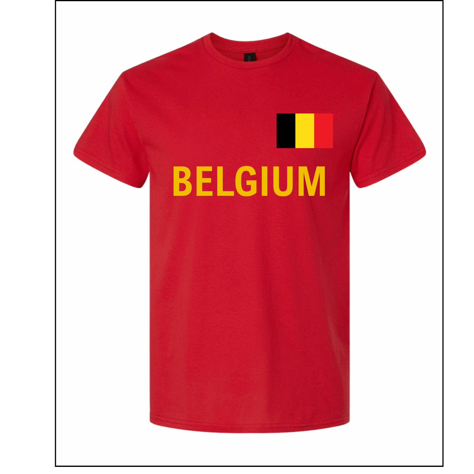 Belgium World Football Fan Tee – Red - www.Shopthatapp.com