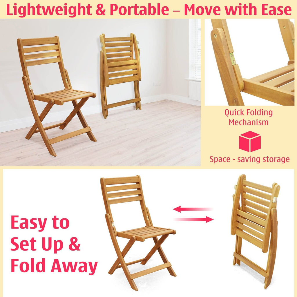 Tranquillo Anya Acacia Wood Folding Chairs Set of 2 - www.Shopthatapp.com