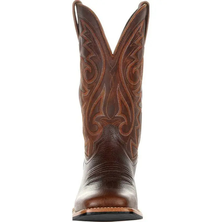 Big Wide Head Western Cowboy Boots - www.Shopthatapp.com