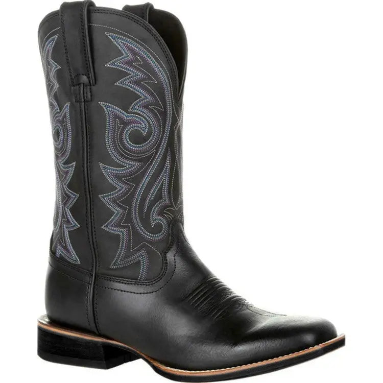 Big Wide Head Western Cowboy Boots - www.Shopthatapp.com