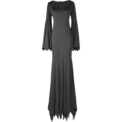 Black Costume Womens Gothic Witch Bat Sleeve Dress Halloween Cosplay Costumes Vintage Carnival Party Outfit - www.Shopthatapp.com #