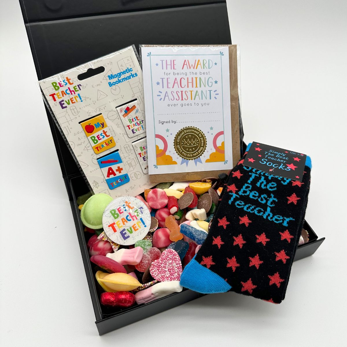Thank You Teaching Assistant - Black Gift Hamper (Mens)-Food and beverage-www.Shopthatapp.com-HamperWell