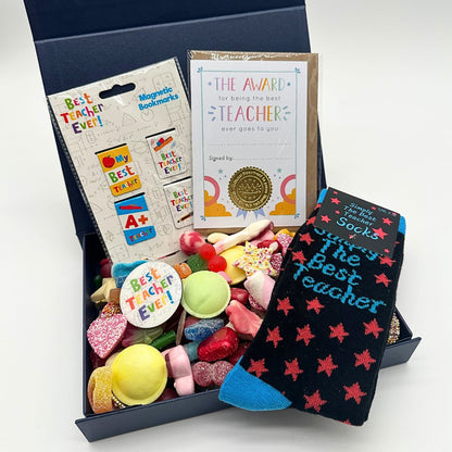 Thank You Teacher - Blue Gift Hamper-Food and beverage-www.Shopthatapp.com-HamperWell