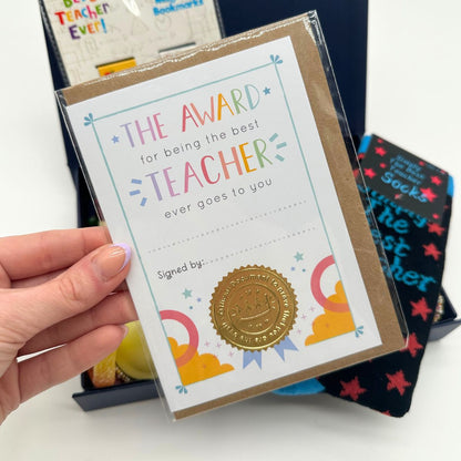 Thank You Teacher - Blue Gift Hamper-Food and beverage-www.Shopthatapp.com-HamperWell