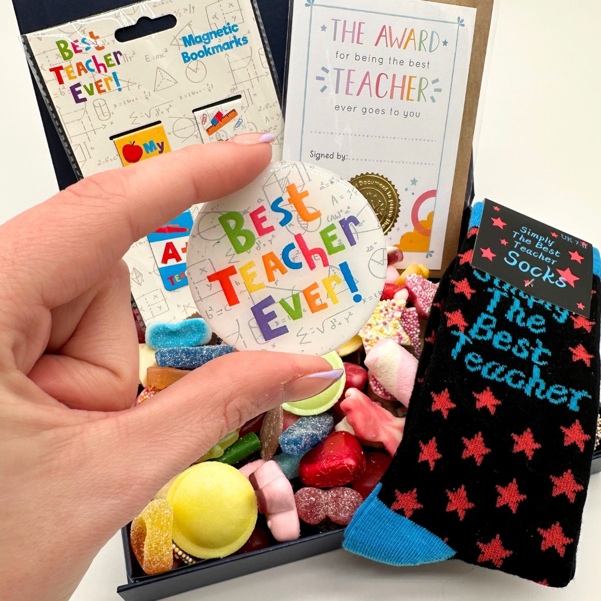 Thank You Teacher - Blue Gift Hamper-Food and beverage-www.Shopthatapp.com-HamperWell