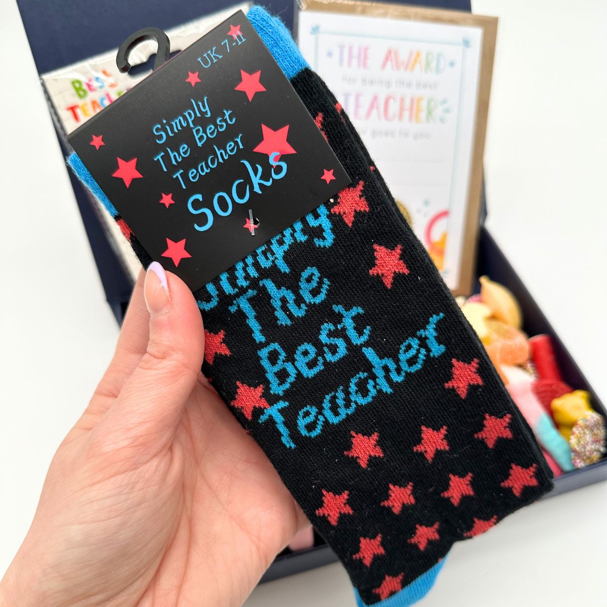 Thank You Teacher - Blue Gift Hamper-Food and beverage-www.Shopthatapp.com-HamperWell