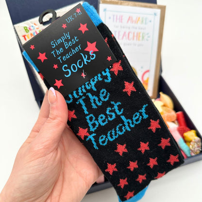 Thank You Teacher - Blue Gift Hamper-Food and beverage-www.Shopthatapp.com-HamperWell