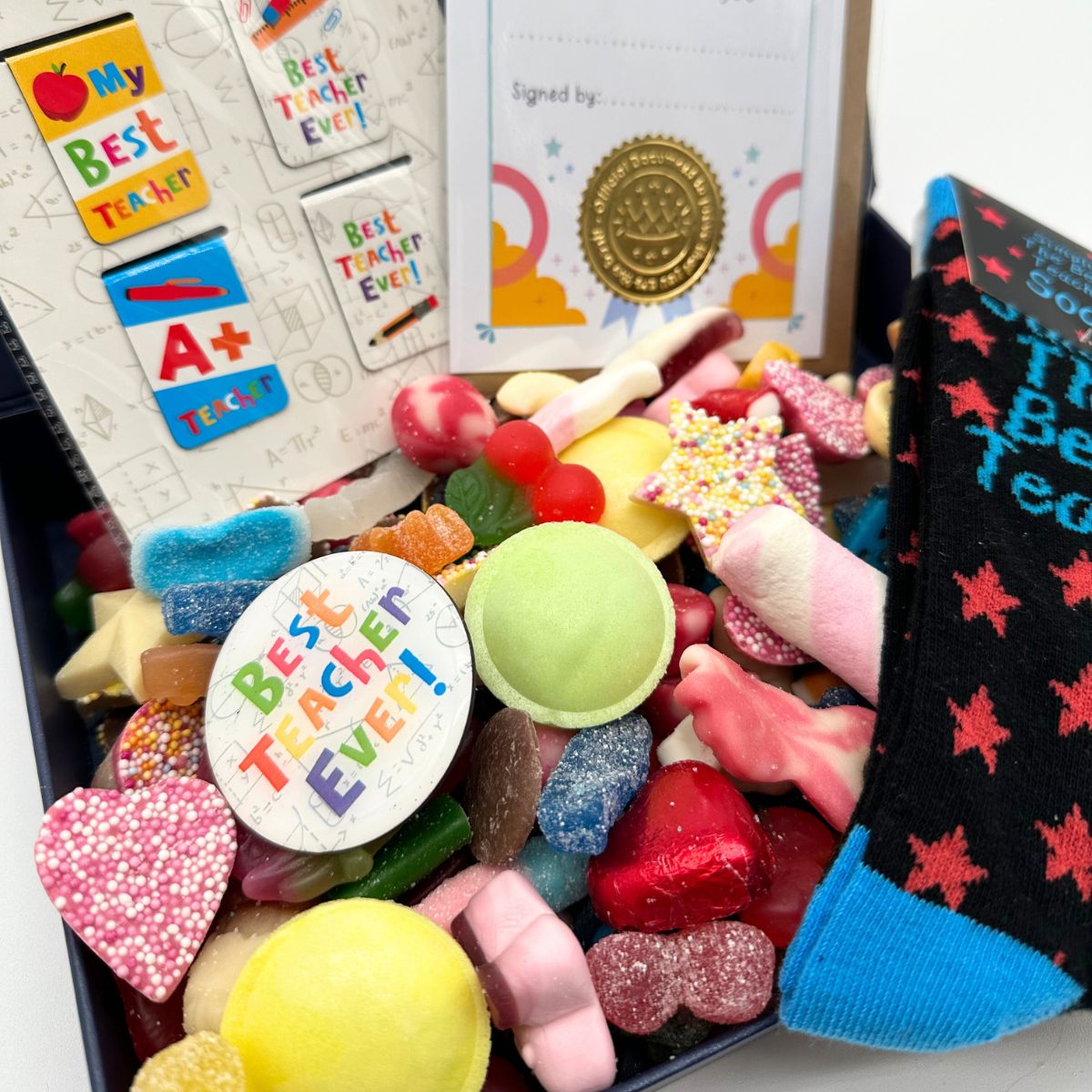 Thank You Teacher - Blue Gift Hamper-Food and beverage-www.Shopthatapp.com-HamperWell