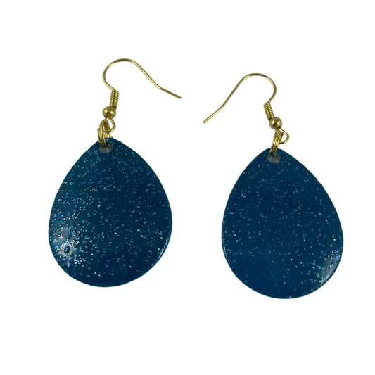 Boucles d'oreilles à lame tournante en cristal bleu Colorado 