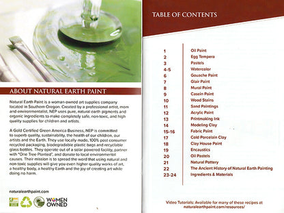Natural Paint & Art Supplies Recipe Booklet - www.Shopthatapp.com