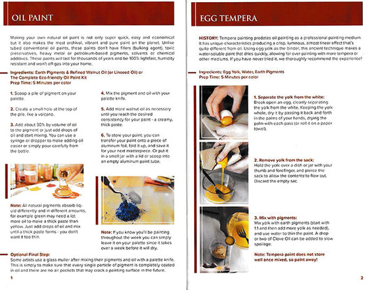 Natural Paint & Art Supplies Recipe Booklet - www.Shopthatapp.com