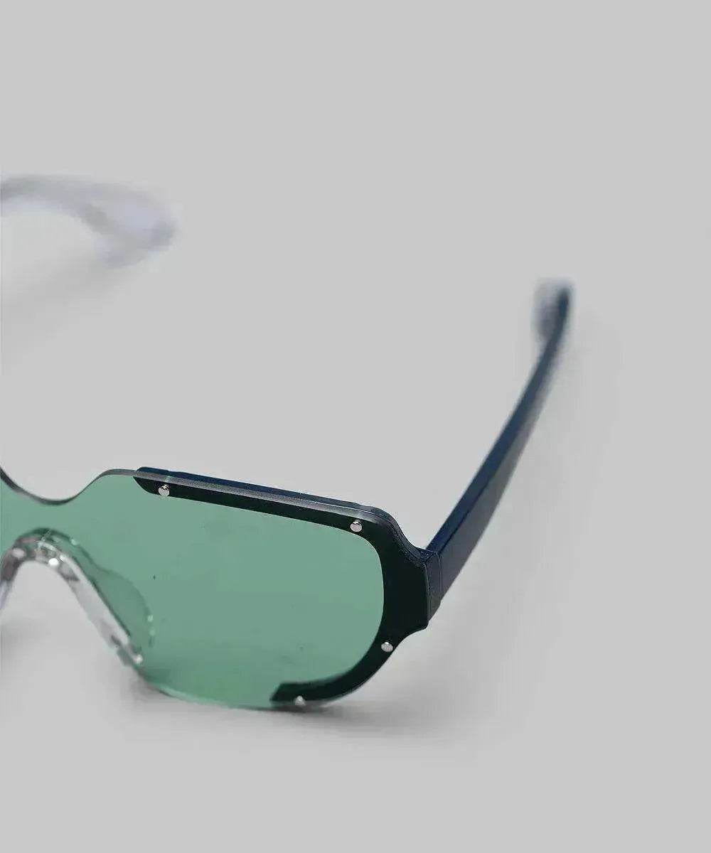 Bored Wear Asymmetrical Green Glasses - www.Shopthatapp.com