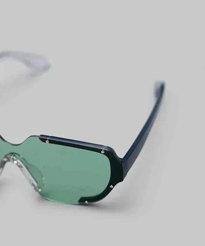 Bored Wear Asymmetrical Green Glasses - www.Shopthatapp.com