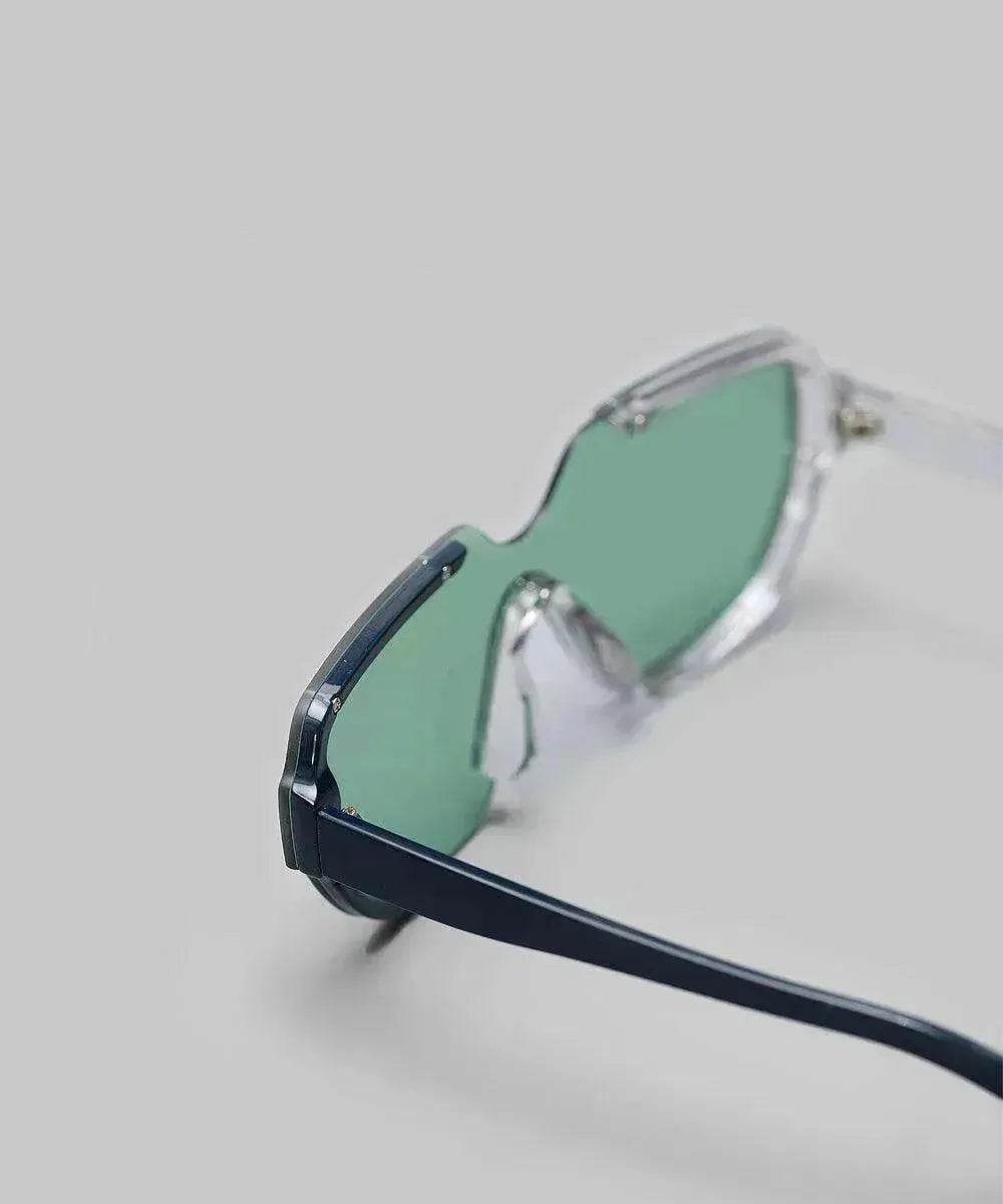 Bored Wear Asymmetrical Green Glasses - www.Shopthatapp.com