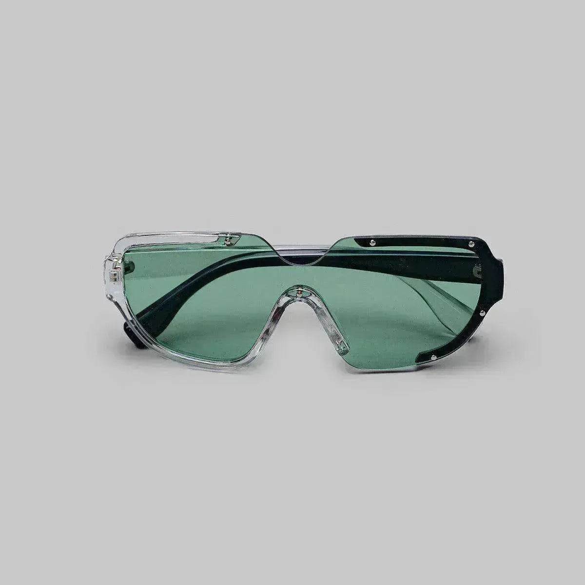 Bored Wear Asymmetrical Green Glasses - www.Shopthatapp.com