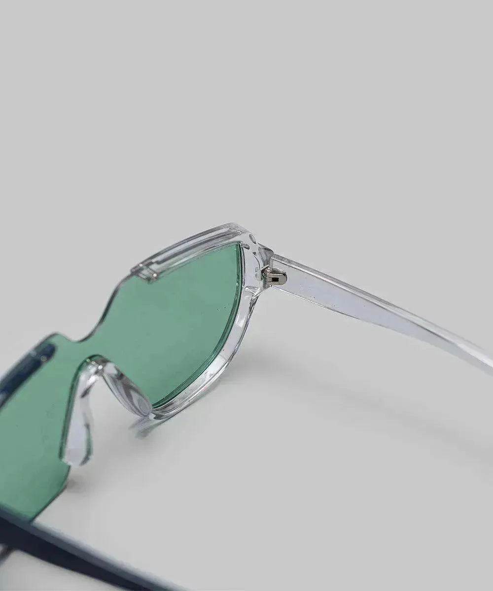 Bored Wear Asymmetrical Green Glasses - www.Shopthatapp.com