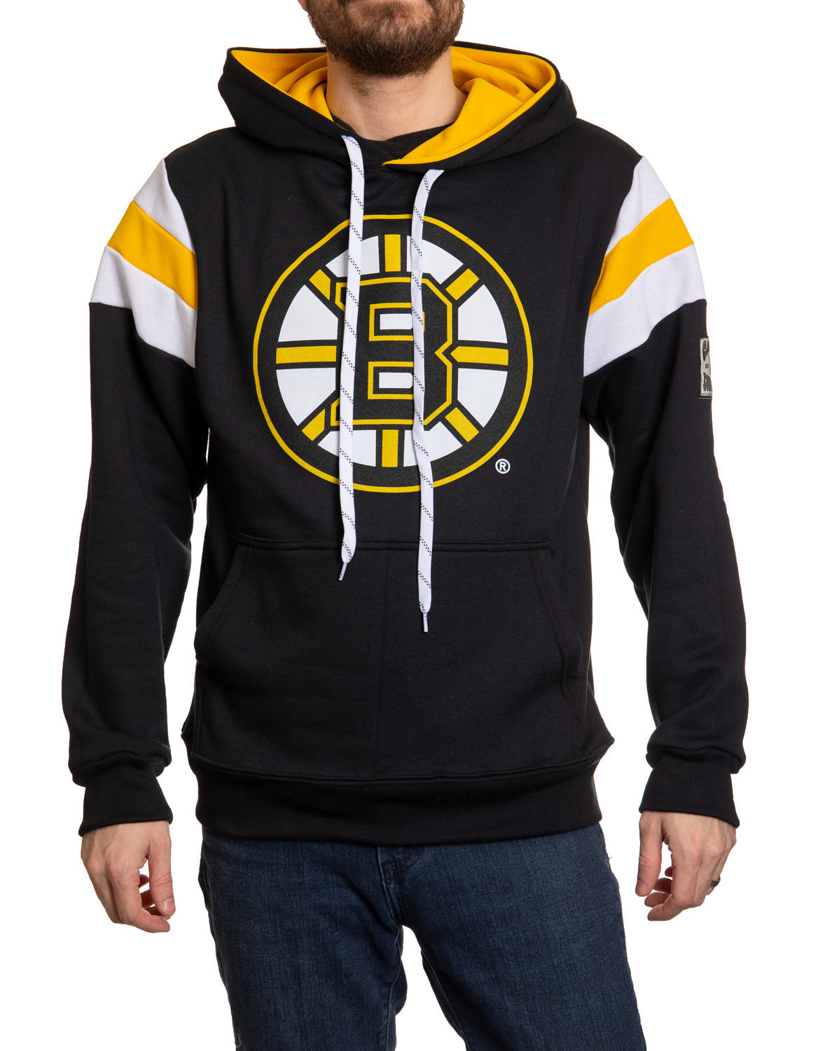 Boston Bruins Varsity Retro Style Hoodie - www.Shopthatapp.com #