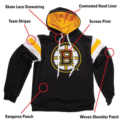 Boston Bruins Varsity Retro Style Hoodie - www.Shopthatapp.com #