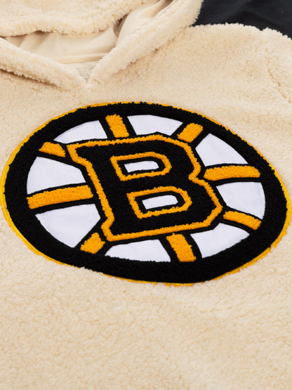 NHL Boston Bruins Ladies Sherpa Hoodie - www.Shopthatapp.com