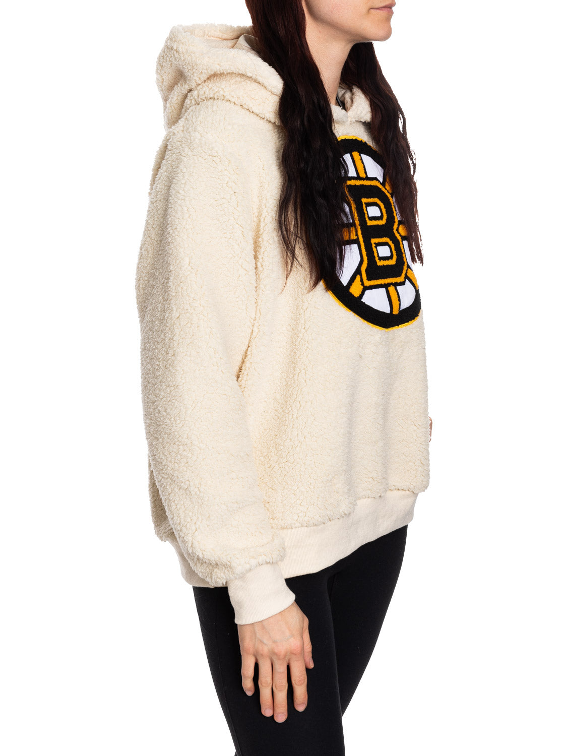 NHL Boston Bruins Ladies Sherpa Hoodie - www.Shopthatapp.com
