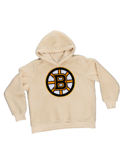 NHL Boston Bruins Ladies Sherpa Hoodie - www.Shopthatapp.com