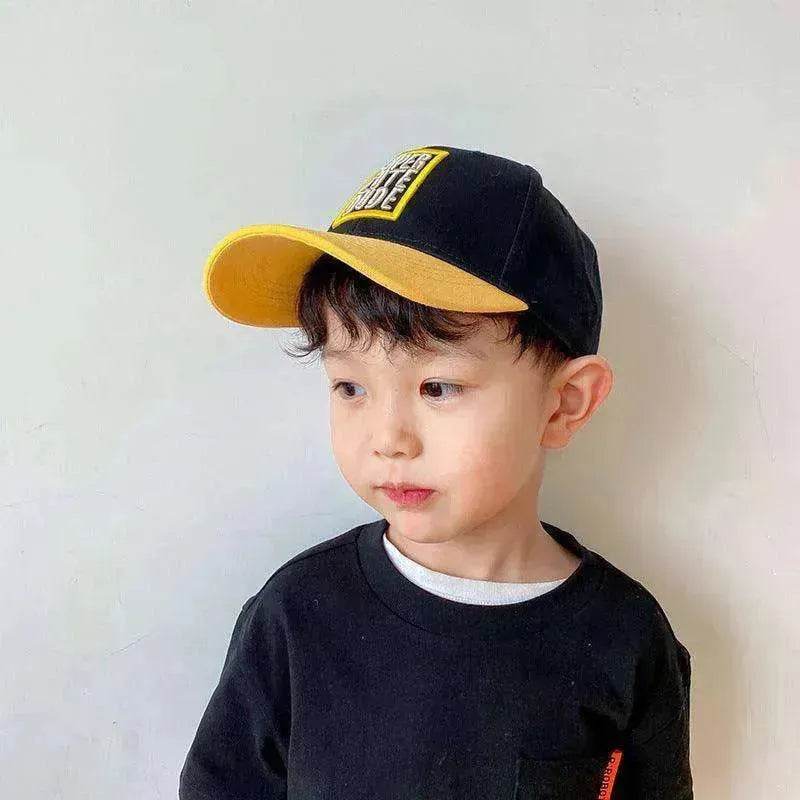 Boys And Girls Casual Color Matching Embroidery Caps - www.Shopthatapp.com