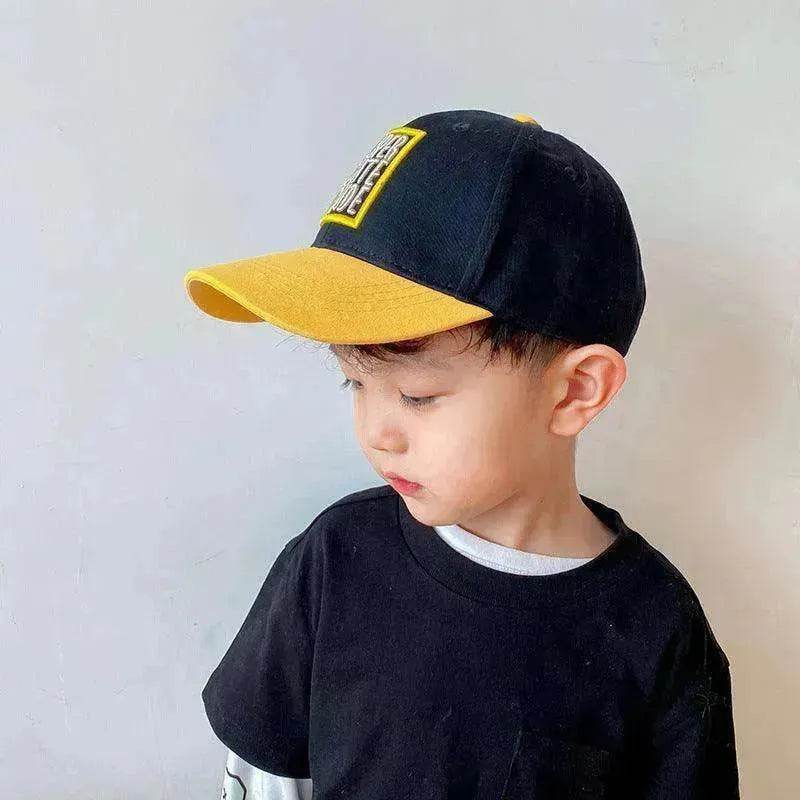 Boys And Girls Casual Color Matching Embroidery Caps - www.Shopthatapp.com