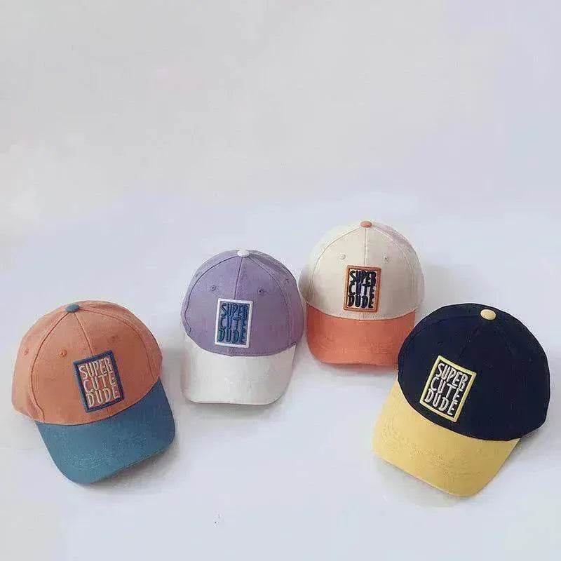 Boys And Girls Casual Color Matching Embroidery Caps - www.Shopthatapp.com
