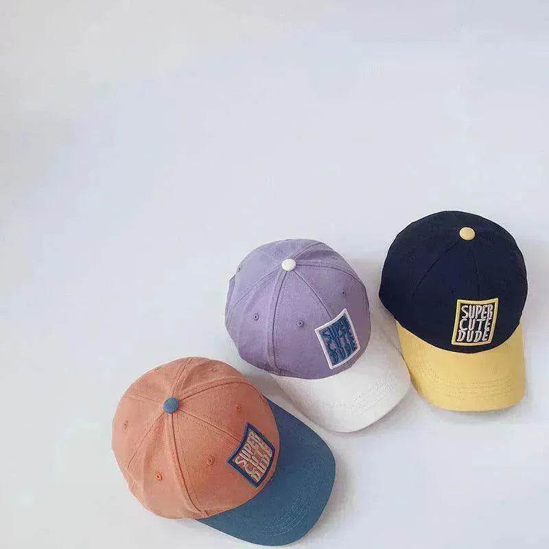 Boys And Girls Casual Color Matching Embroidery Caps - www.Shopthatapp.com