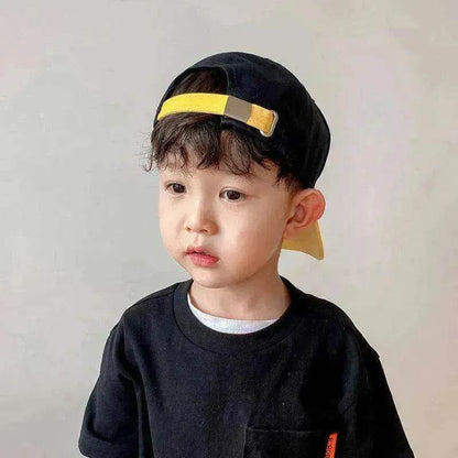 Boys And Girls Casual Color Matching Embroidery Caps - www.Shopthatapp.com #