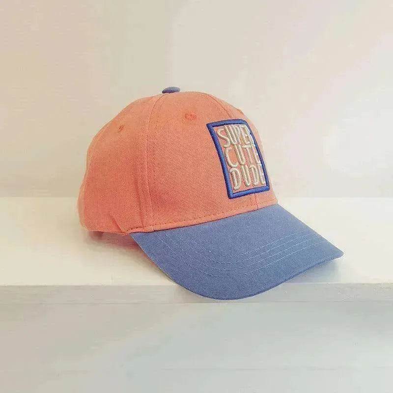 Boys And Girls Casual Color Matching Embroidery Caps - www.Shopthatapp.com #