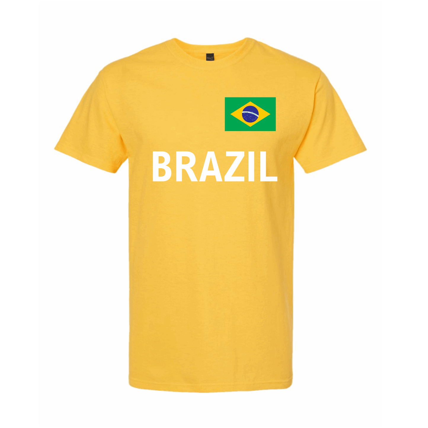 Brazil World Football Fan Tee – Yellow - www.Shopthatapp.com