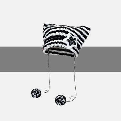 Breathable Windproof Cute Thermal Head Cover Woolen Cap beanies - www.Shopthatapp.com #